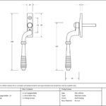 aged bronze reeded espag lh