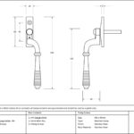 polished chrome reeded espag rh