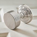 the oxford door knobs (pair) polished nickel