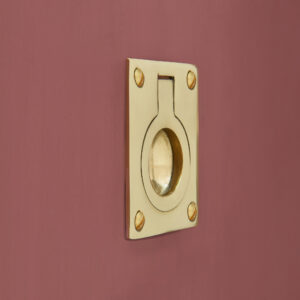 flush ring pull polished nickel