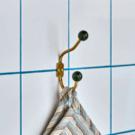 ball hook green & brass