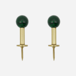 ball hooks dark green (set of 2 small)