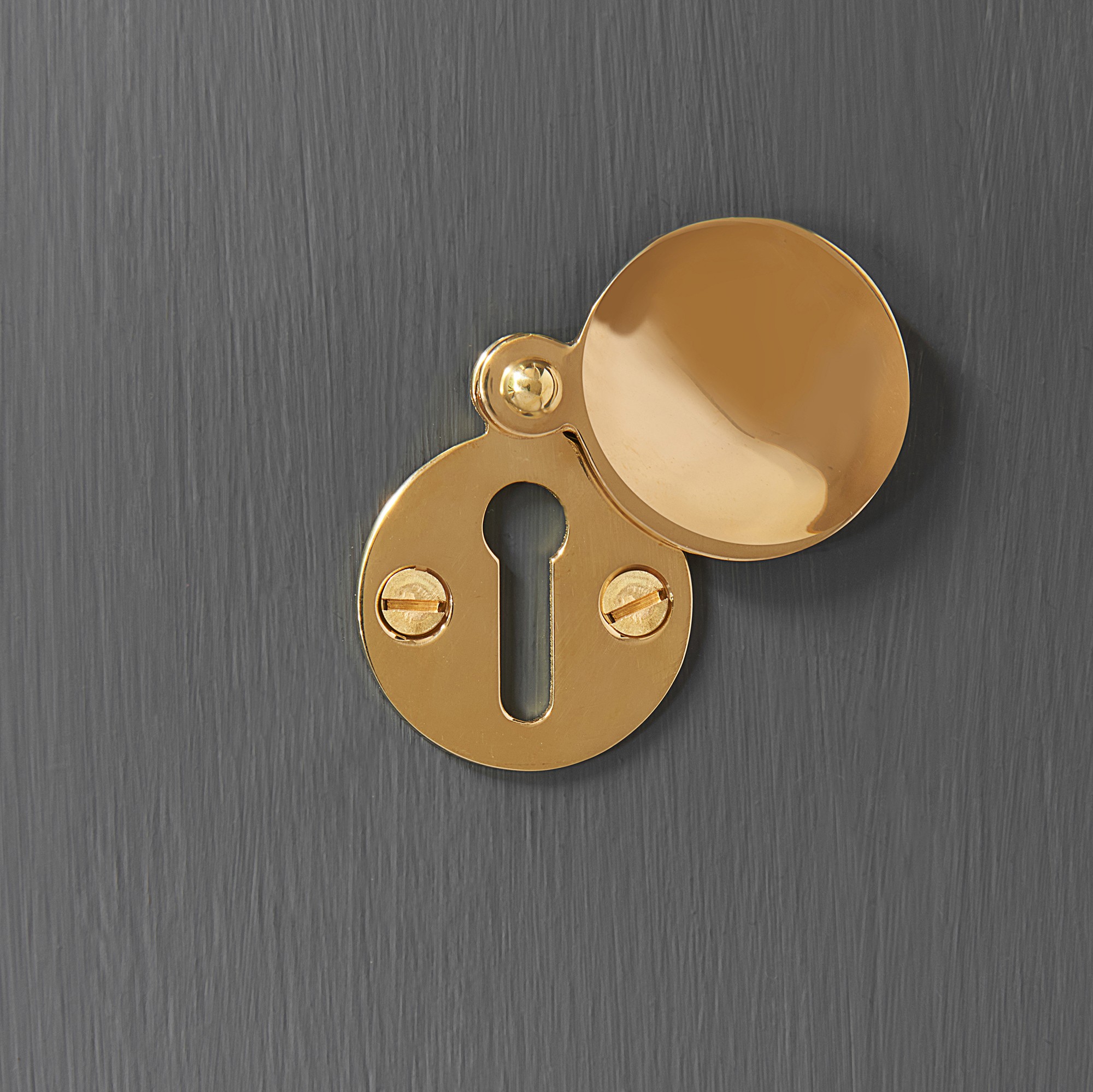 covered escutcheon polished brass