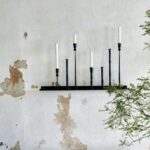 black metal shelf large