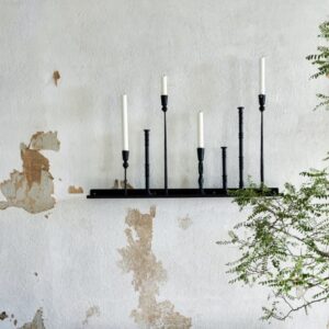 black metal shelf large