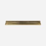 ledged brass shelf