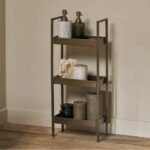 bathroom storage caddy antique brass