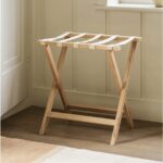 beech wood folding luggage rack