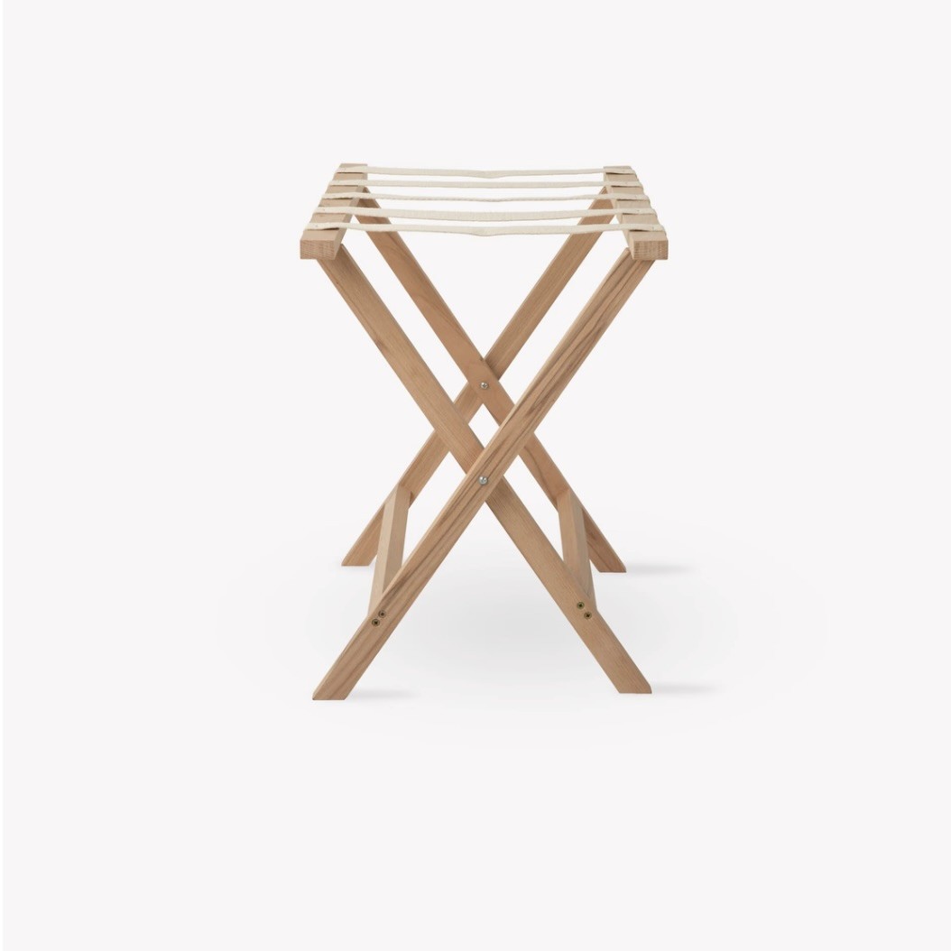 beech wood folding luggage rack