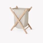 beech wood folding laundry basket