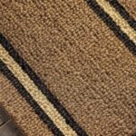 antique brown stripe doormat large