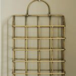 antique brass wall letter holder