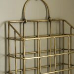 antique brass wall letter holder