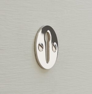 open escutcheon polished nickel
