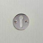 open escutcheon polished nickel