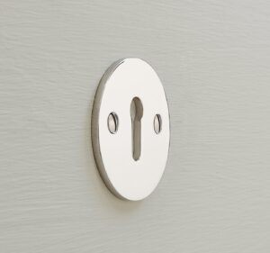 round standard escutcheon polished nickel