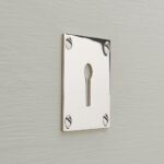 square escutcheon polished nickel