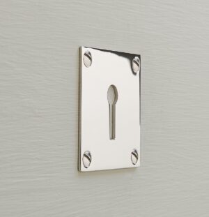 square escutcheon polished nickel