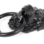 black lion head door knocker