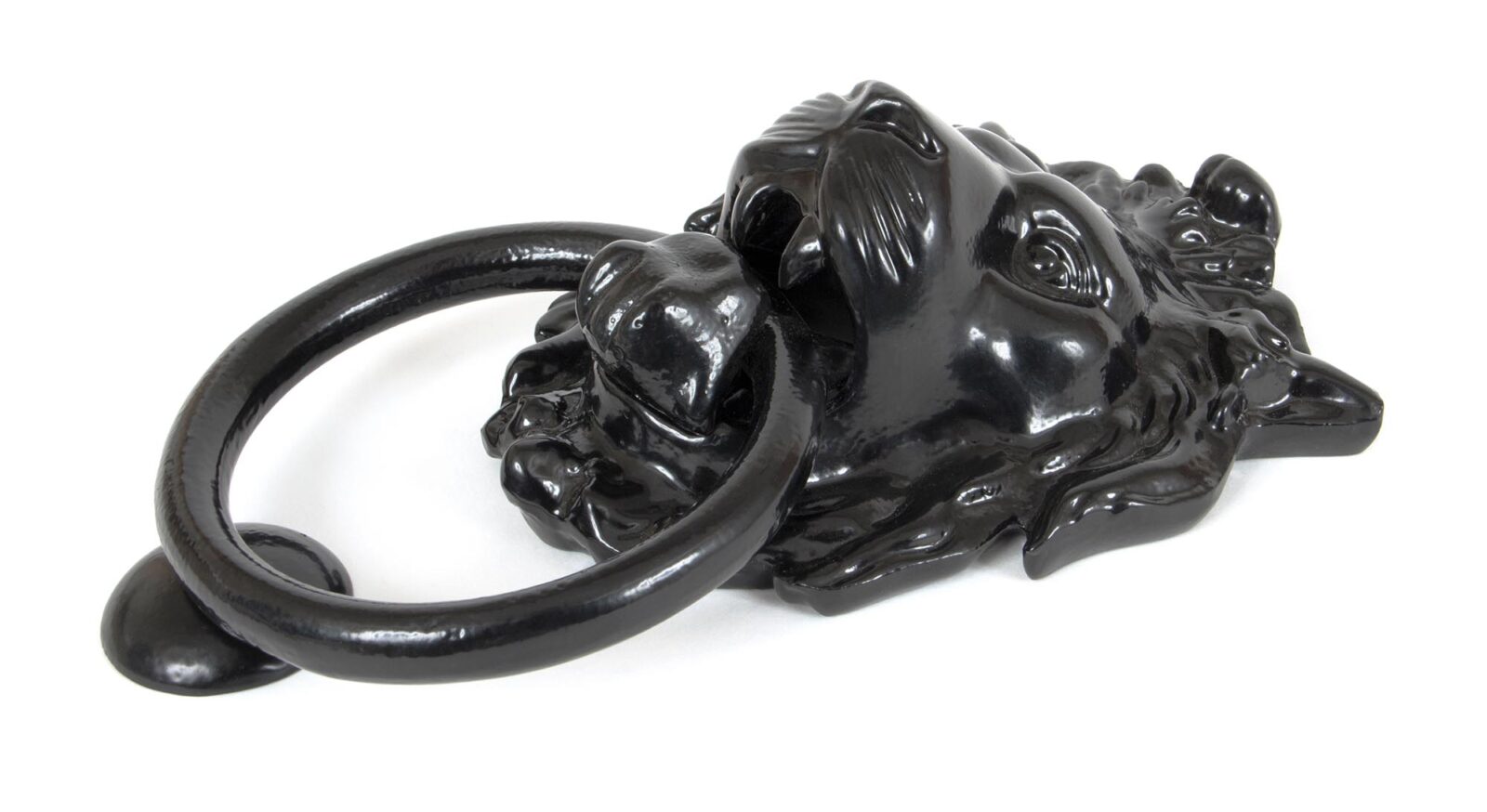 black lion head door knocker