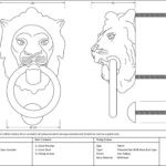 black lion head door knocker