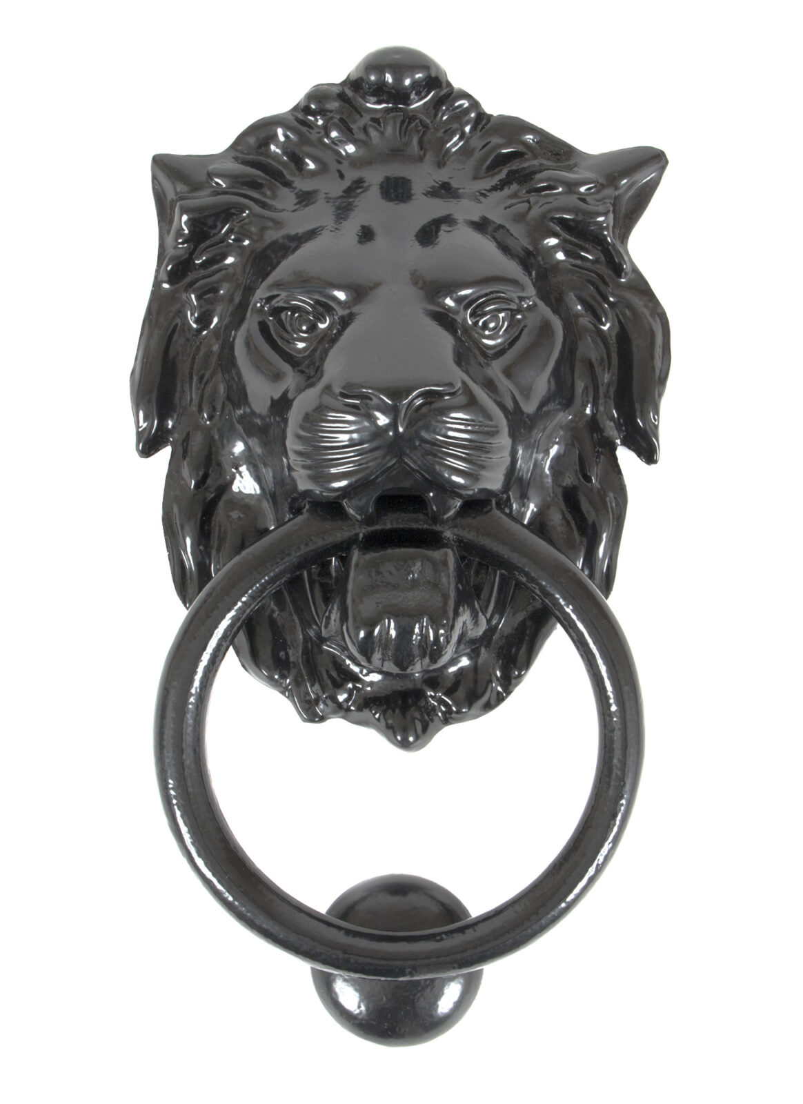 black lion head door knocker