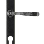 black avon slimline lever espag. lock set