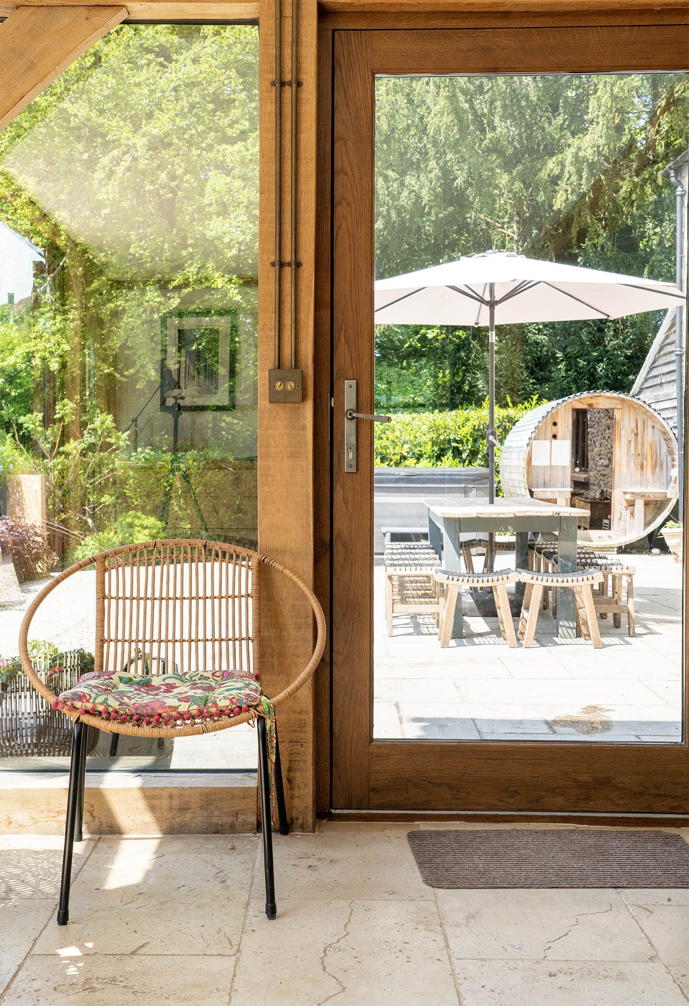 pewter avon slimline lever espag. lock set