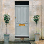 polished brass large letter plate