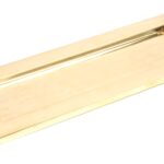 polished brass large letter plate