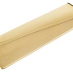 polished brass large letter plate cover