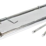 polished chrome large letter plate