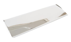 polished chrome large letter plate cover