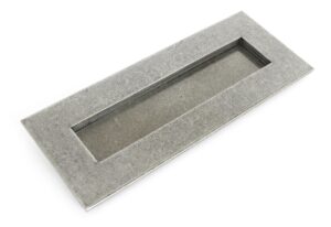 pewter small letter plate