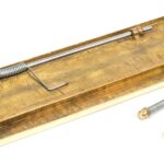 polished brass small letter plate