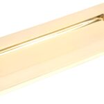 polished brass small letter plate