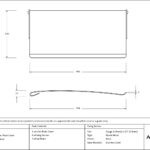 polished brass small letter plate cover