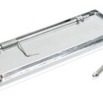 polished chrome small letter plate