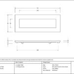 polished chrome small letter plate