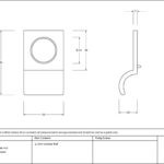 antique pewter rim cylinder pull