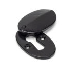 black oval escutcheon & cover