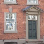 black oval escutcheon