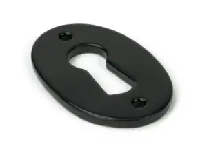 black oval escutcheon