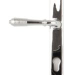 polished chrome reeded slimline lever espag. lock set
