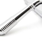 polished chrome reeded slimline lever espag. lock set