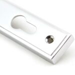 polished chrome reeded slimline lever espag. lock set