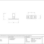 polished chrome locking stay pin