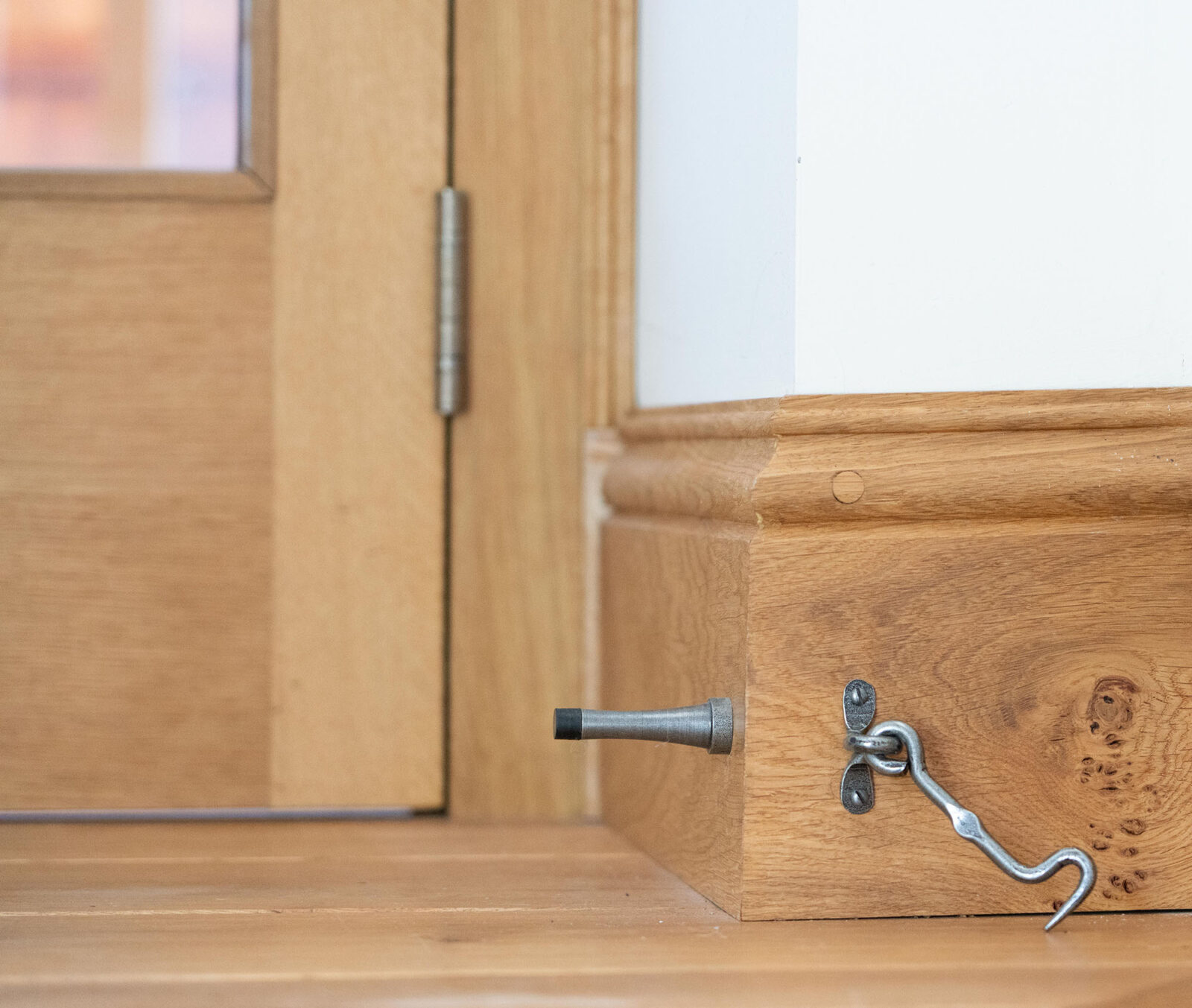 pewter projection door stop