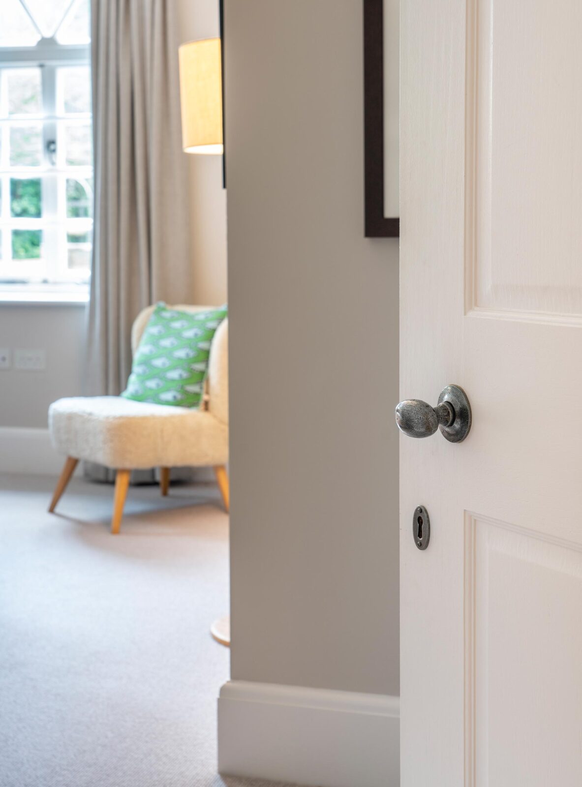 pewter oval escutcheon