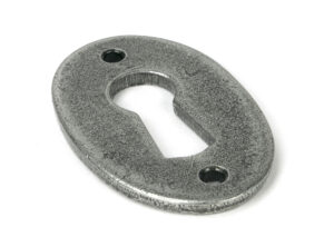 pewter oval escutcheon